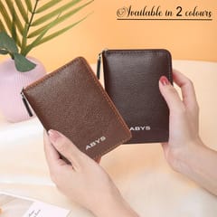 ABYS RFID Protected Leather 9 Slots Card Holder For Men & Women