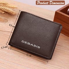 ABYS Genuine Leather Personalised Chocolate Wallet For Men