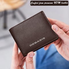 ABYS Genuine Leather Personalised Chocolate Wallet For Men