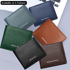 ABYS Genuine Leather Personalised Chocolate Wallet For Men