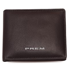 ABYS Personalised Name Genuine Leather Chocolate RFID Protected Men's Wallet,Money Bag Purse For Men(Pack Of 1)