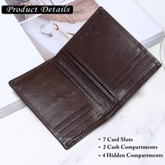 MATSS Genuine Leather Chocolate Brown Card Holder[Sample]