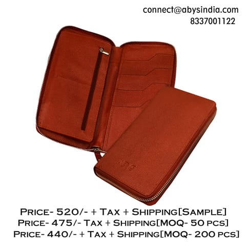 ABYS Light Brown Passport Holder