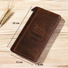 ABYS Hunter Leather Dark Tan Passport Holder