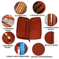 ABYS Light Brown Passport Holder