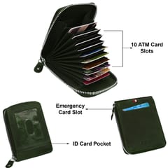 ABYS RFID Protected Leather 9 Slots Card Holder