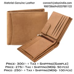 RFID Protected Hunter Leather Wallet For Men