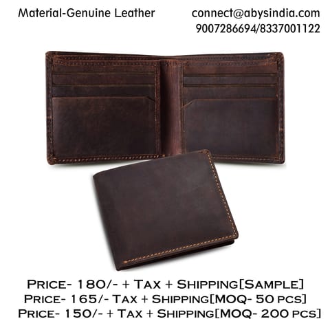 RFID Protected Dark Hunter Leather Wallet For Men