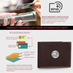 RFID Protected Dark Hunter Leather Wallet For Men