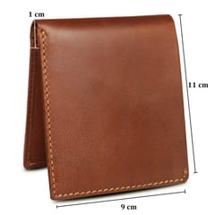 RFID Protected Tan Hunter Leather Wallet For Men