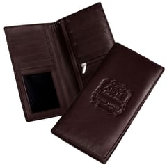 Genuine Leather Coffee Colour Long Wallet