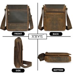 Hunter Leather Messenger Bag