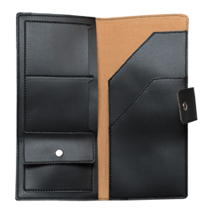 PU Black Passport Holder