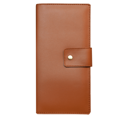 PU Tan Passport Holder