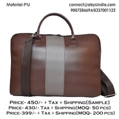 14 Inch Coffee Brown Laptop Bag