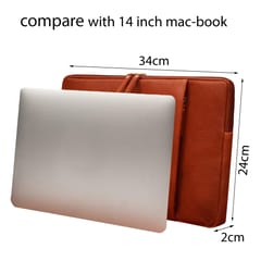 14 Inch Light Brown Laptop Sleeve