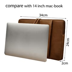 14 Inch Tan Laptop Sleeve